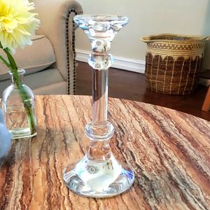 Val St. Lambert 10 inch Crystal Candlestick